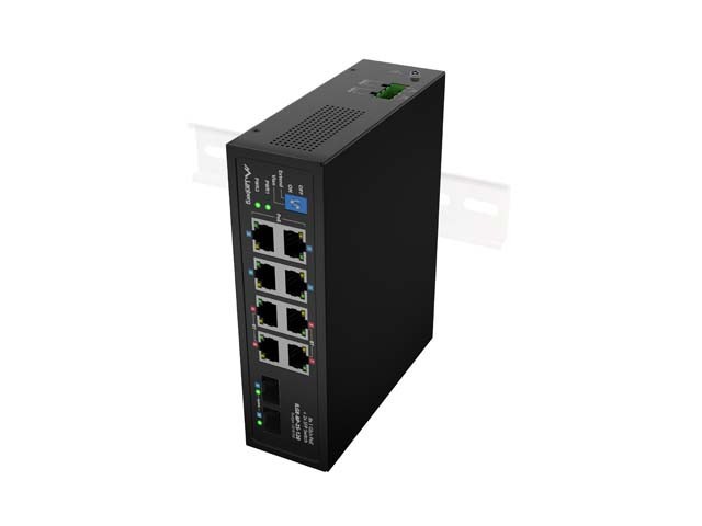 SWITCH LANBERG ILGE-8P-2S-120 POE INDUSTRIAL LIGERO 4XBT 4XAT 2XSFP DIN GIGABIT ETHERNET
